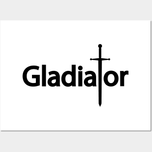 Gladiator text design Posters and Art